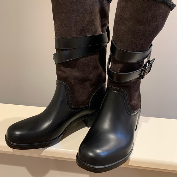 New COACH Women’s Zena pull on Mid calf Boots size 8B - Picture 5 of 14